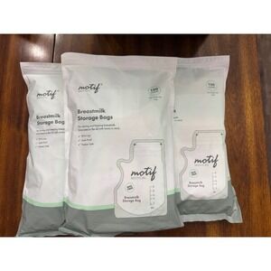 Motif Medical Breastmilk Storage Bags 8oz 300 Count 3 Packs of 100 BPA Free NEW
